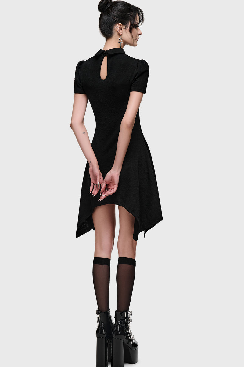 Obsidienne Hanky Hem Mini Dress