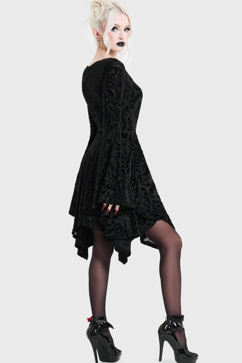 Ophidian Burnout Mini Dress