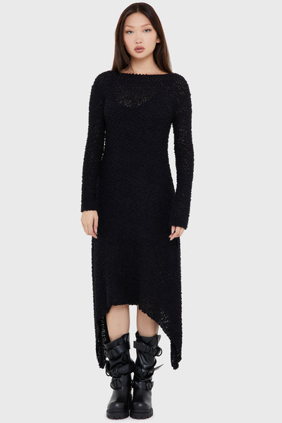 killstar knit dress women's dress KILLSTAR - Rebecca's Rage Knit