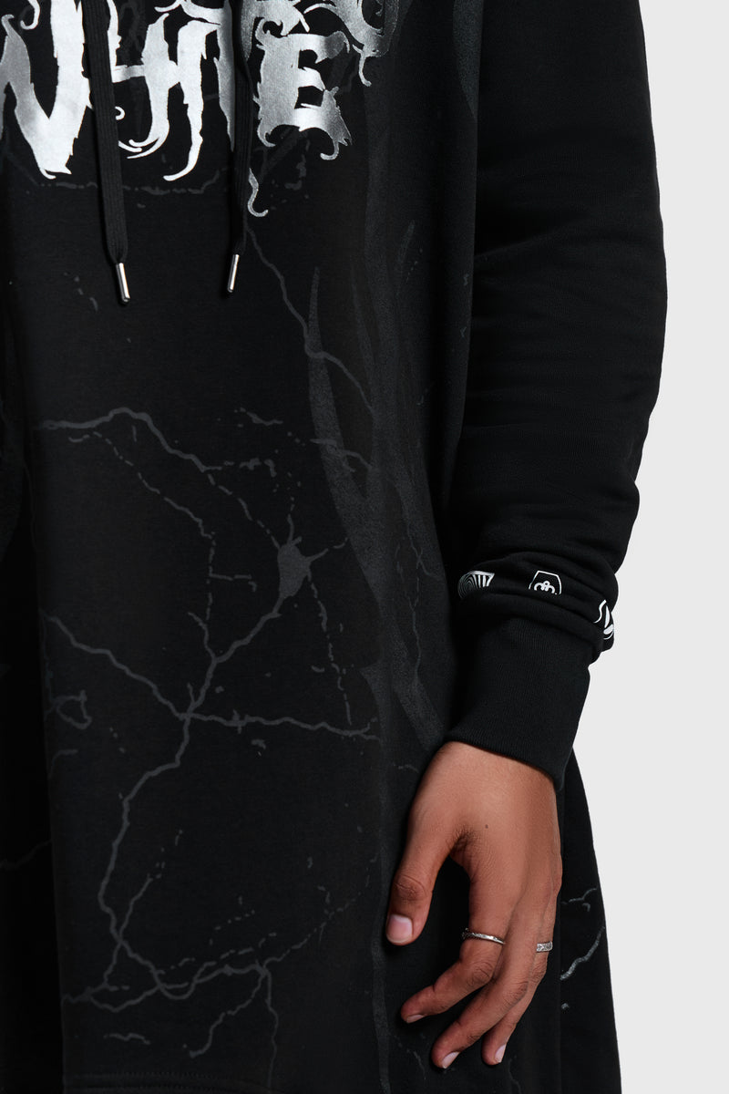 Pitch Black Evil Hooded Cloak