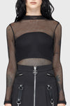 Planetary Party Mesh Top