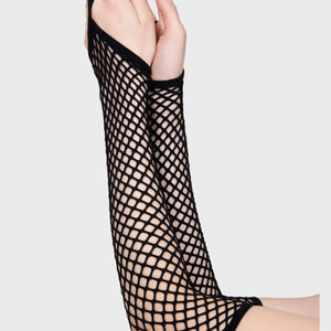 Possess Me Fishnet Gloves [B]