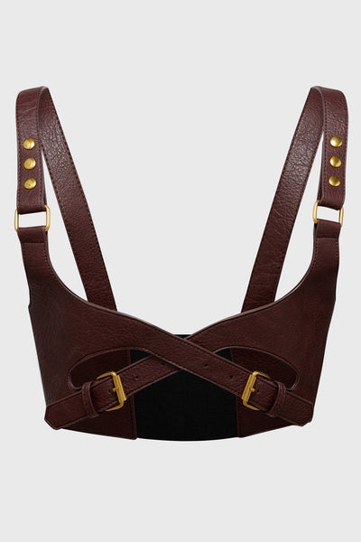 Roseate Harness [Brown/Gold]