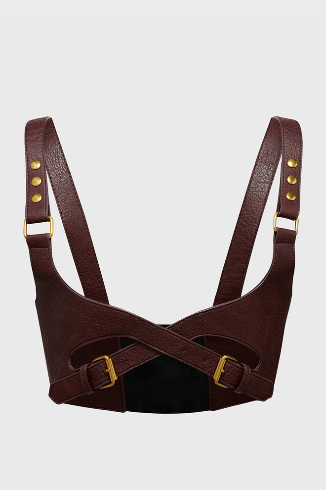 Roseate Harness [Brown/Gold]