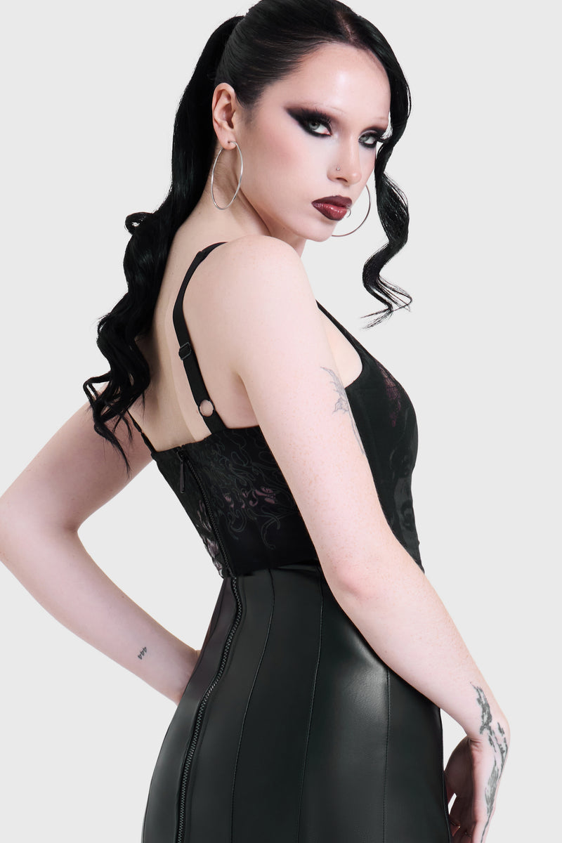 ROT IN HELL CORSET TOP