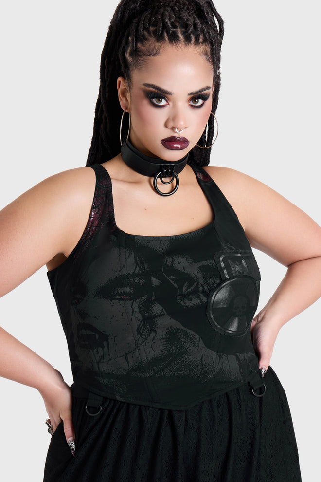 ROT IN HELL CORSET TOP