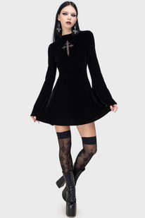 Serenade Of Shadows Mini Dress