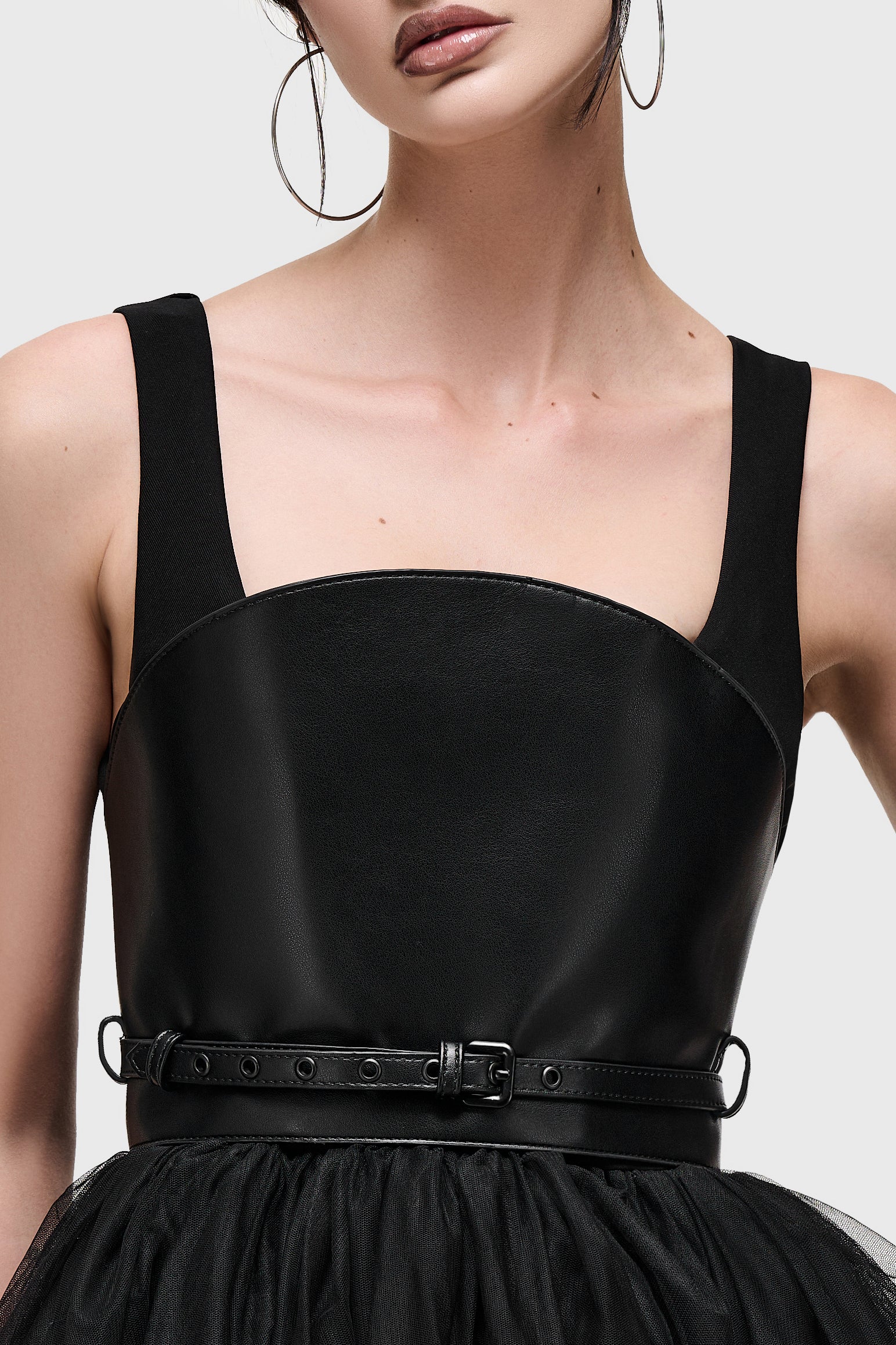 Theredthread belted panel corset tops THEREDTHREAD / ザレッド