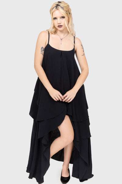 killstar libra rising maxi dress Ascended Maxi Pinafore Dress