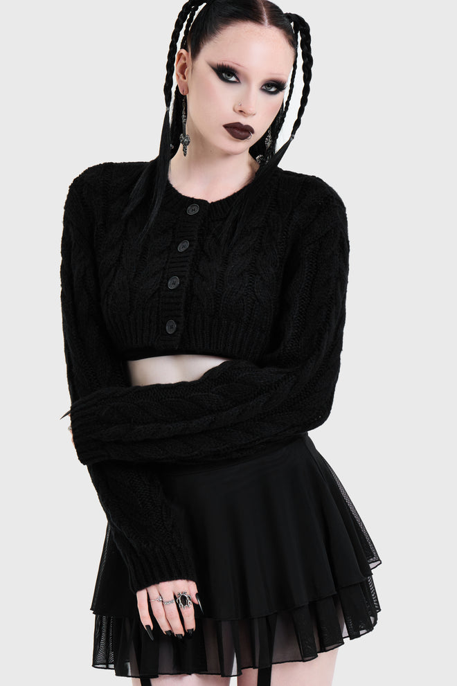Skultra Cropped Cardigan