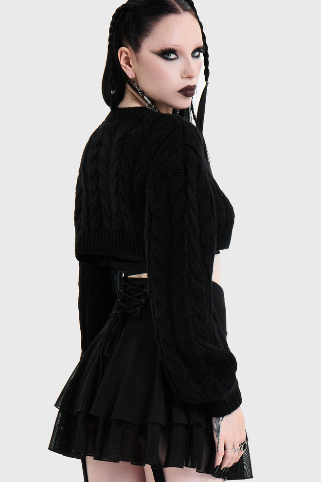 Skultra Cropped Cardigan