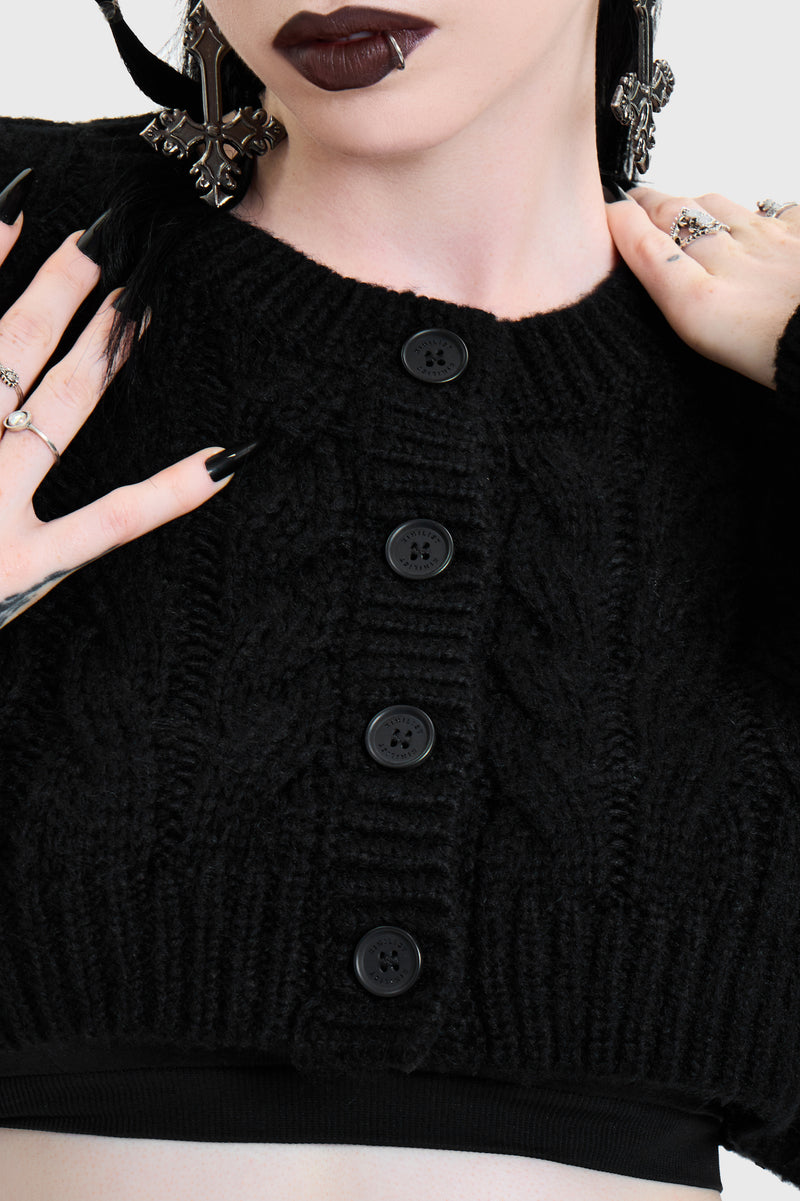 Skultra Cropped Cardigan