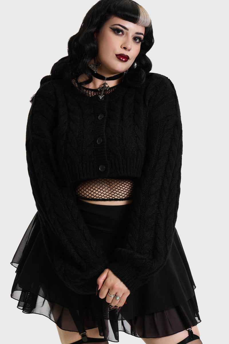 Skultra Cropped Cardigan