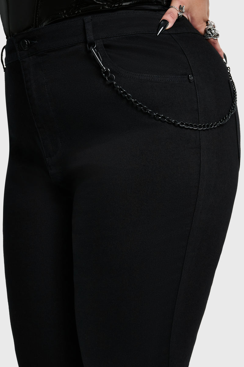 Skull Flared Jeans