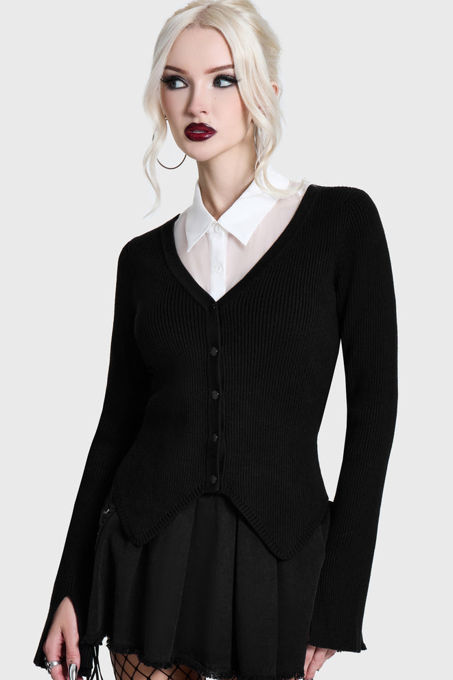 Skultra V-Neck Cardigan