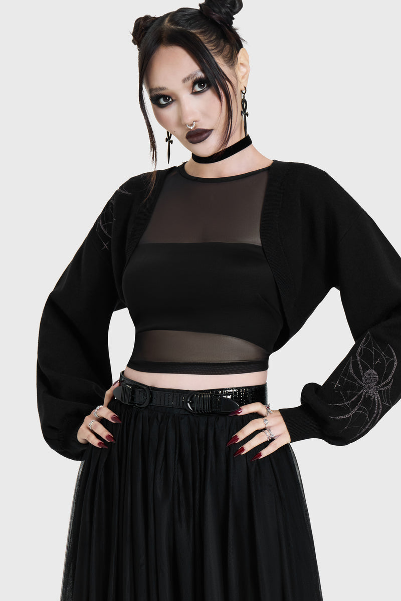 Spiderella Knitted Bolero