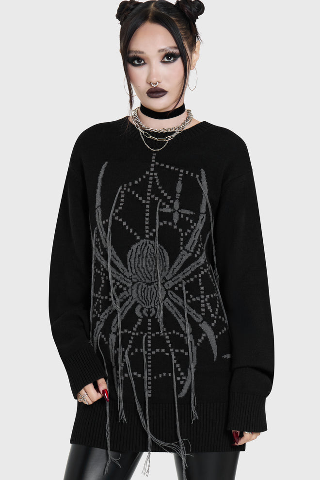 Spiderella Knitted Sweater