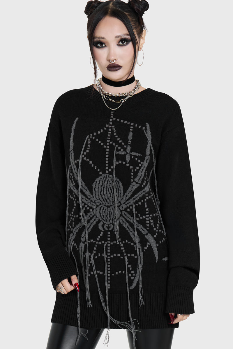 Spiderella Knitted Sweater