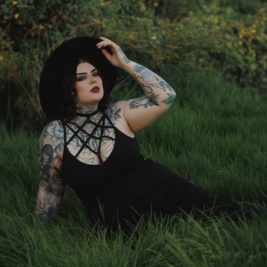 Thornwoven Sweater Dress ‐ Killstar