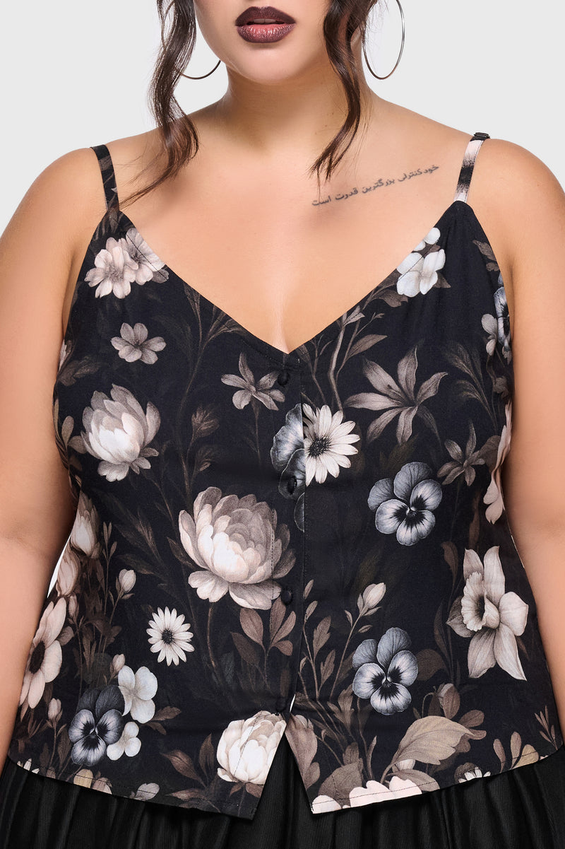 Stellar Hour Button Up Cami Top