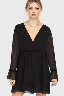 Seraph In Ash Mini Dress [BLACK]