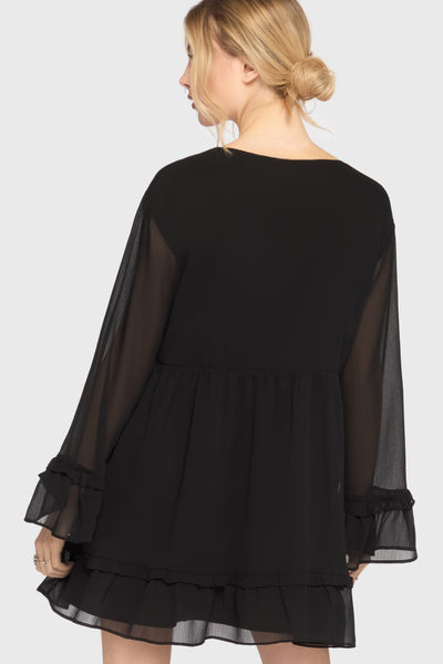 Seraph In Ash Mini Dress [BLACK]