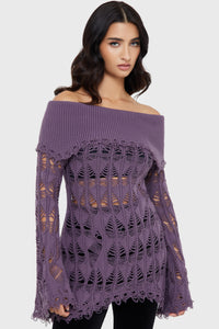Shadow Wine Sweater [PURPLE]
