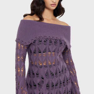 Shadow Wine Sweater [PURPLE]