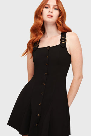 killstar dead silent shirt dress Women's dress KILLSTAR x CORPSE BRIDE - Dearly Departed