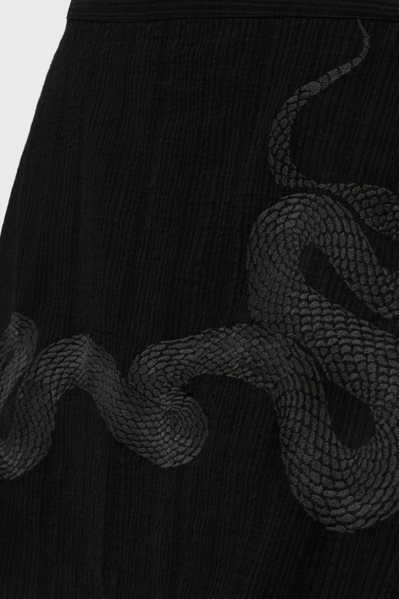 The Hollow Embroidered Mini Skirt