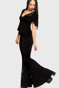 Thistina Embroidered Flares