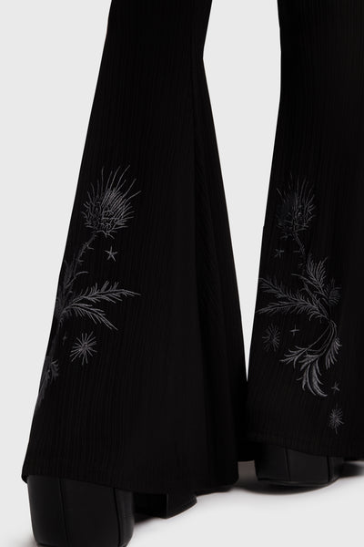 Thistina Embroidered Flares