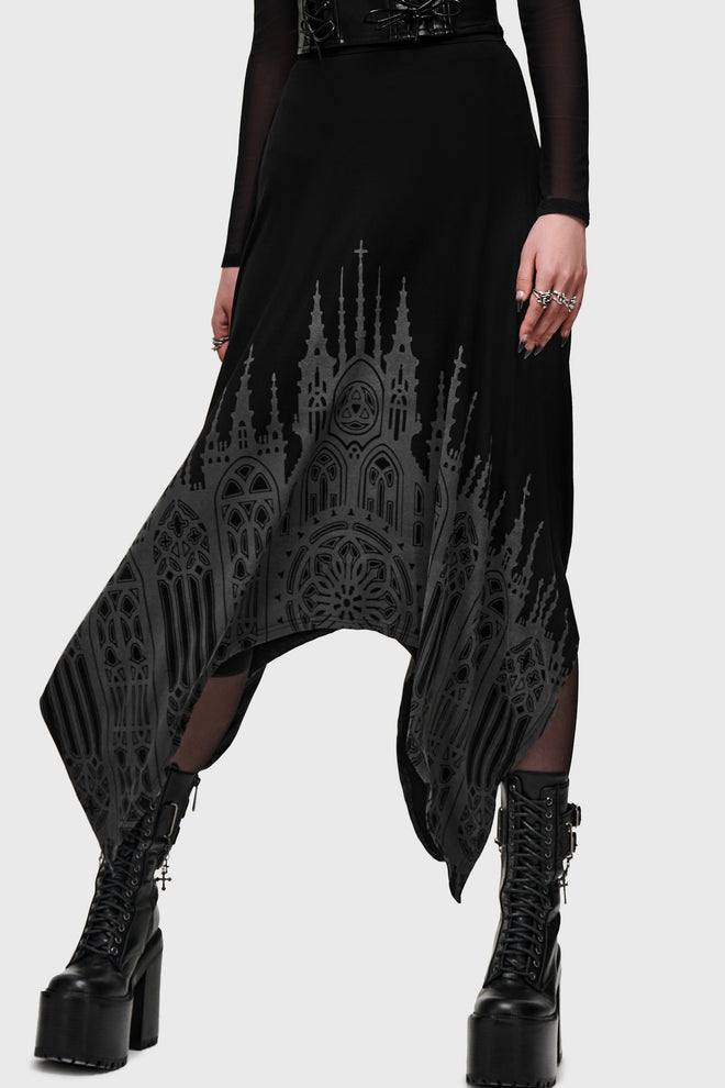 Thorned Spire Midi Skirt