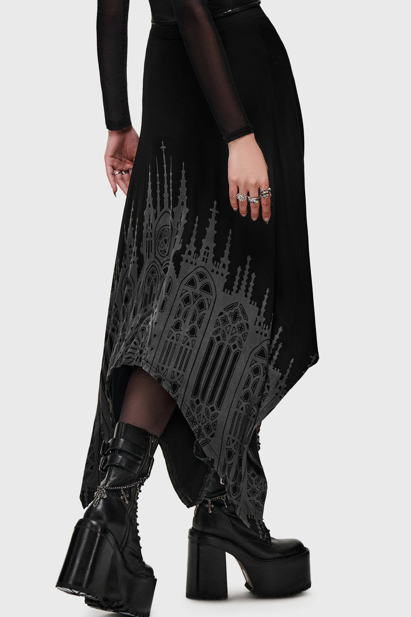 Thorned Spire Midi Skirt