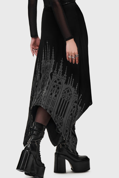 Thorned Spire Midi Skirt