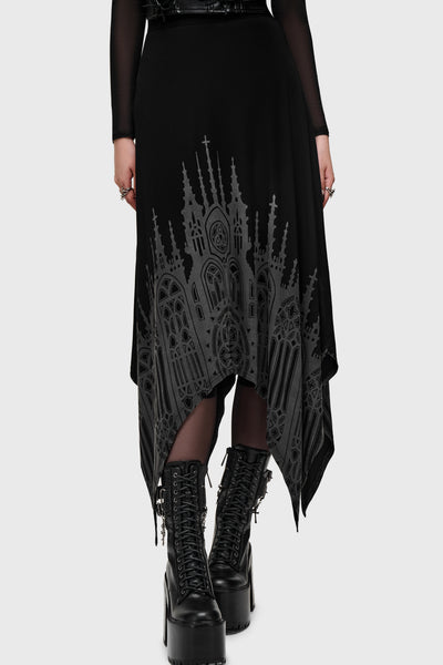 Thorned Spire Midi Skirt