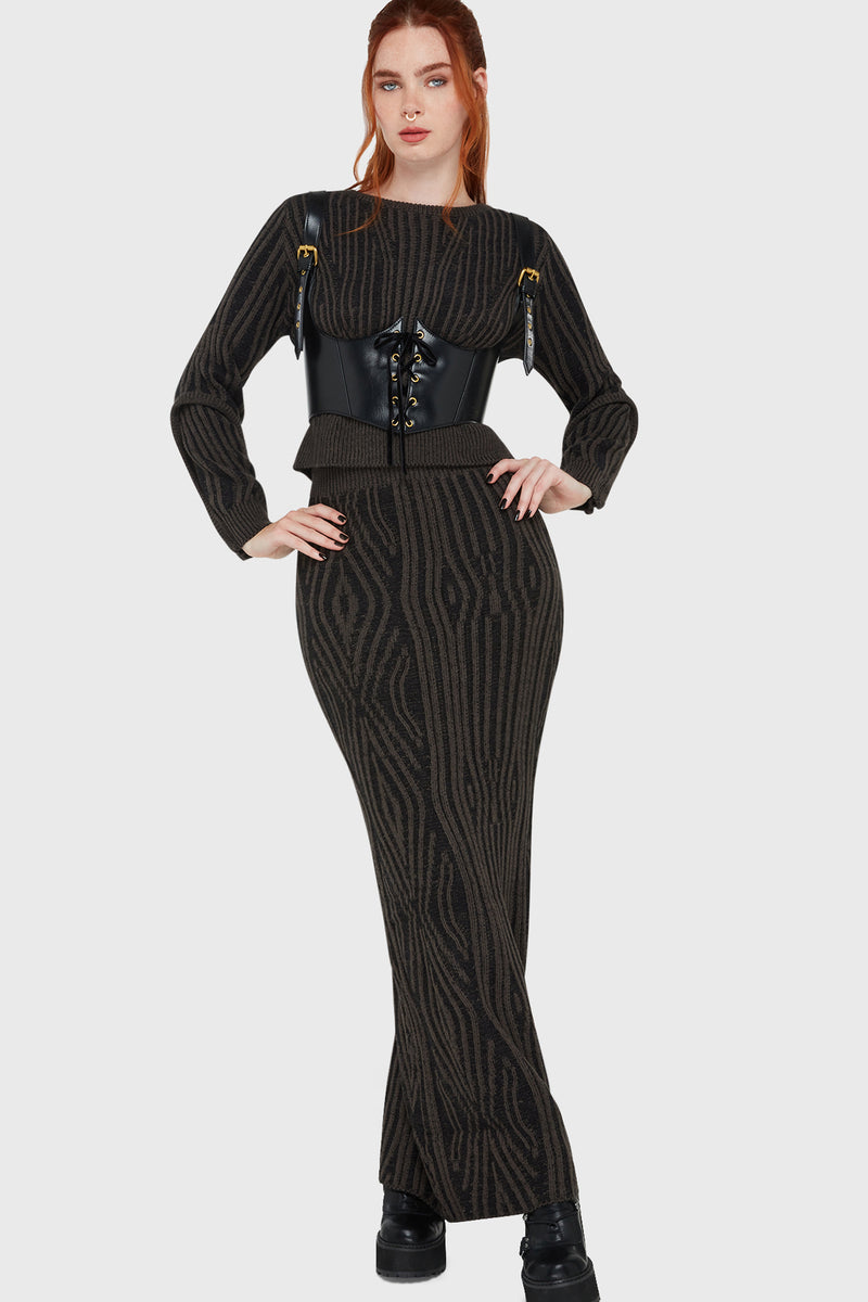 Thorned Woods Maxi Skirt