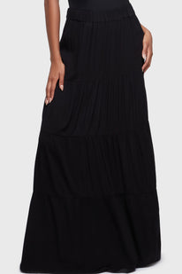 Thursday's Woe Maxi Skirt [Black]