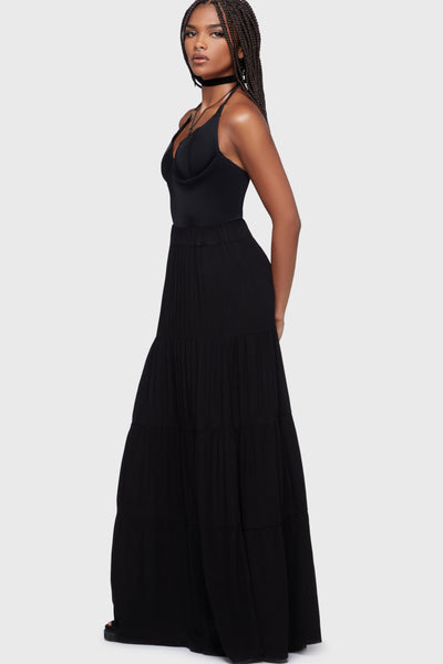 Thursday's Woe Maxi Skirt [Black]