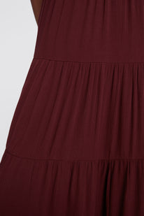 Thursday's Woe Maxi Skirt [Burgundy]