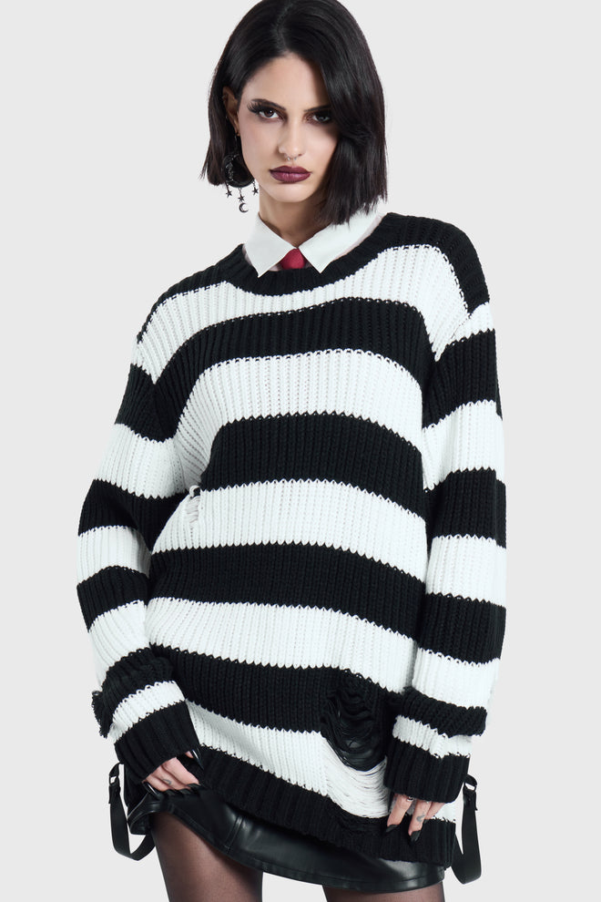 Trust Issues Striped Knit Sweater
