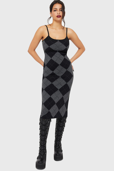 Twilight Argyle Midi Dress | Killstar Twilight Argyle Midi Dress | Killstar