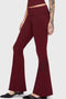 Twilight Viper Embroidered Flares [Burgundy]