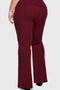 Twilight Viper Embroidered Flares [Burgundy]