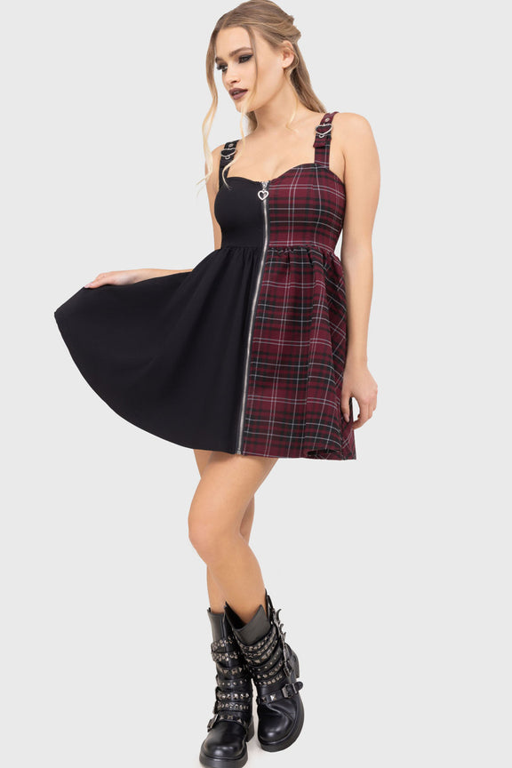 Killstar Ruffle Neck Chiffon Tunic L