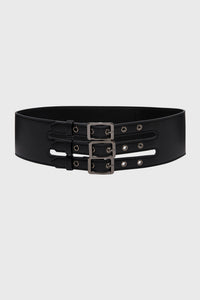 Venomous Rose Triple Buckle Belt