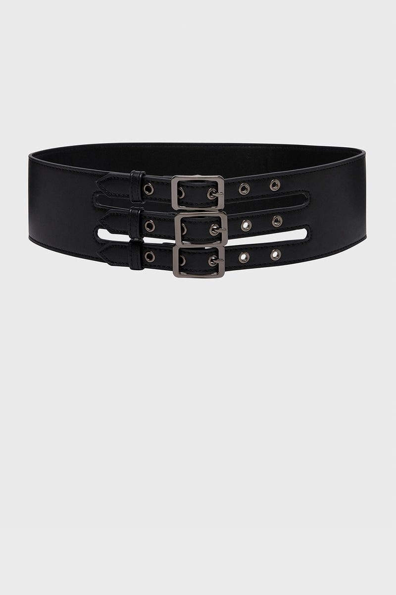Venomous Rose Triple Buckle Belt