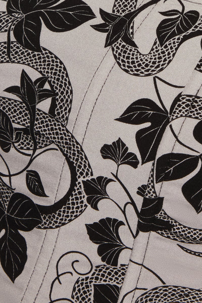 Venomous Rose Puffed Sleeve Corset Top