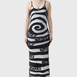 Vertigo Spiral Knitted Maxi Dress