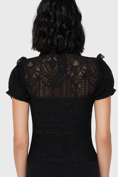 Vexina Lace Collar Blouse